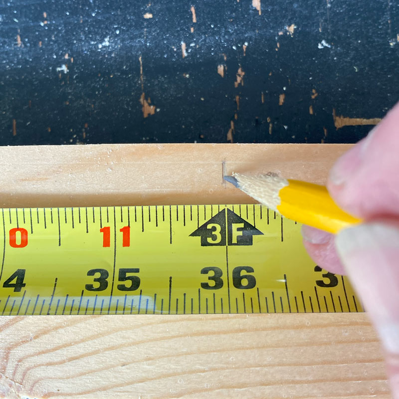 Measure and cut the frame pieces